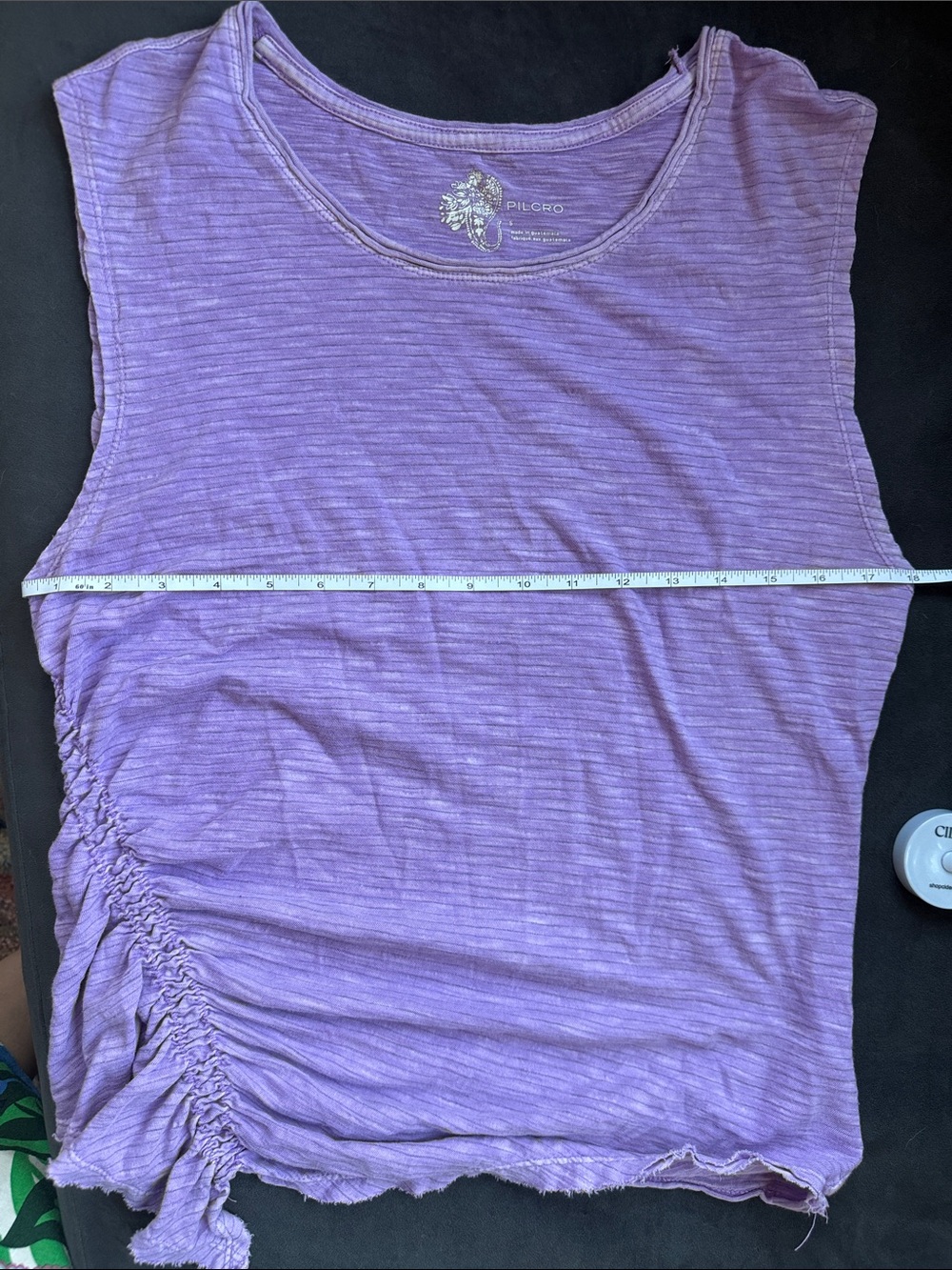Pilcro Lavender Ruched Tank Top - Picture 10 of 14